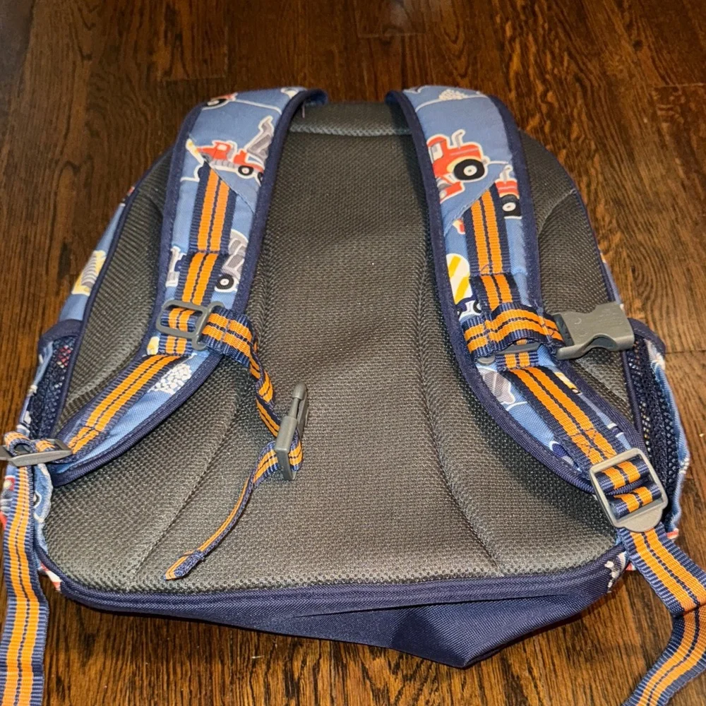 Pottery Barn Kids Construction Backpack size Small with “J” on front - Picture 7 of 8